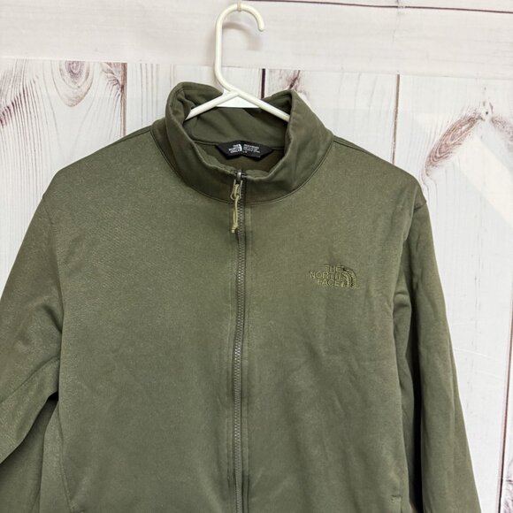 The North Face Texture Cap Rock Fleece Jacket Men’s Large Green EUC - Picture 2 of 9